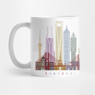 Shanghai V2 skyline poster Mug